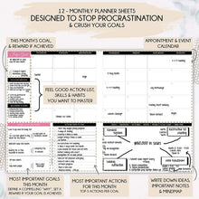
                        
                          Cargar imagen en el visor de la galería, Law of Attraction Planner - Undated Deluxe Weekly, Monthly Planner
                        
                      