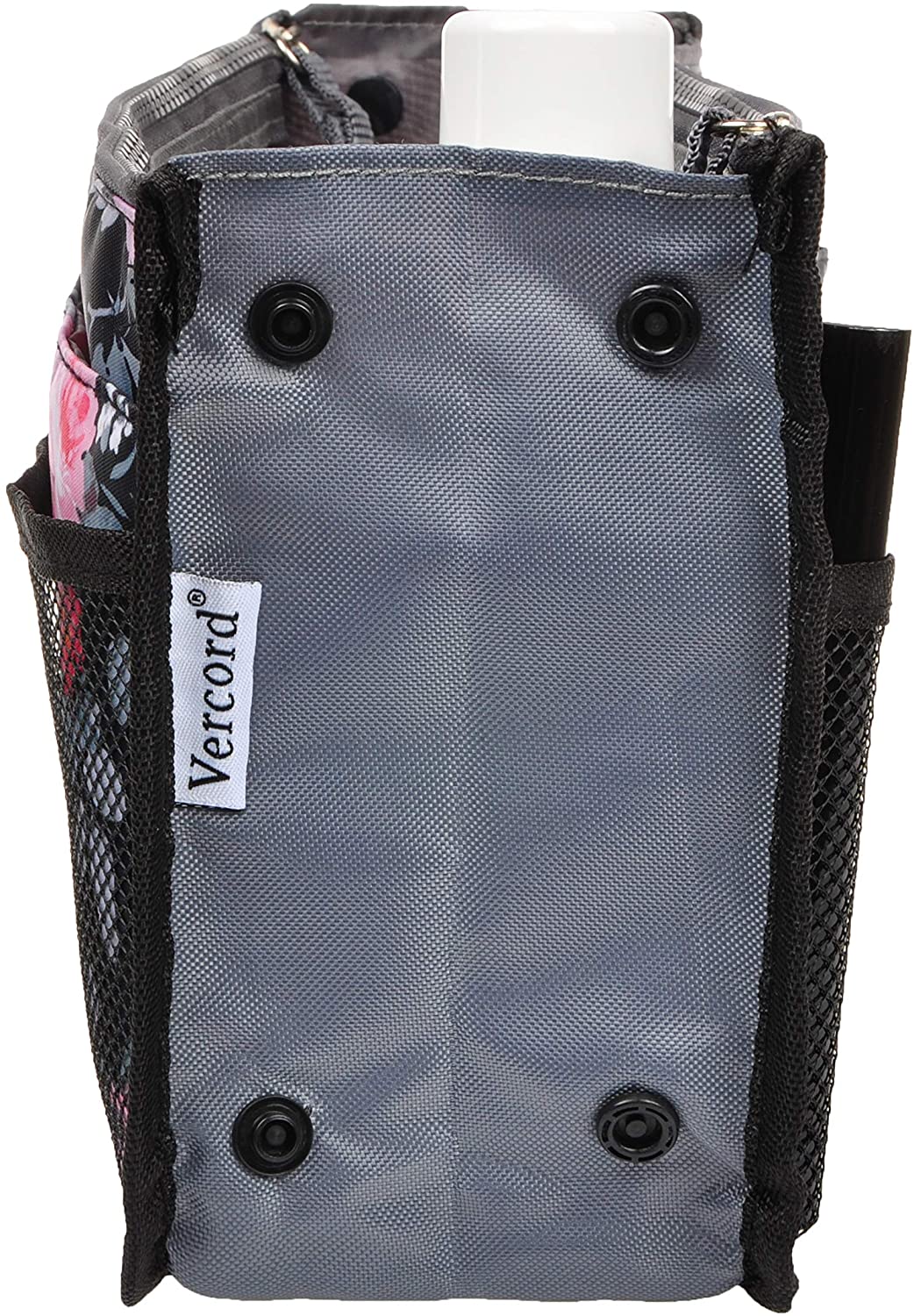 Vercord Purse Organizer Insert for Handbags Bag Organizers Inside Tote Pocketbook Women Nurse Nylon 13 Pockets Black Medium