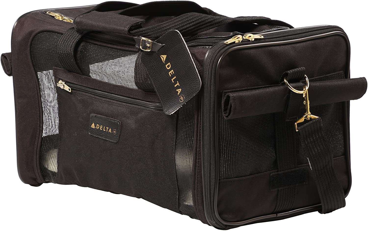 Sherpa Original Deluxe Airline Approved Pet Carrier, Medium, Black