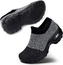 
                        
                          Load image into Gallery viewer, STQ Slip On Breathe Mesh Walking Shoes Women Fashion Sneakers Comfort Wedge Platform Loafers
                        
                      