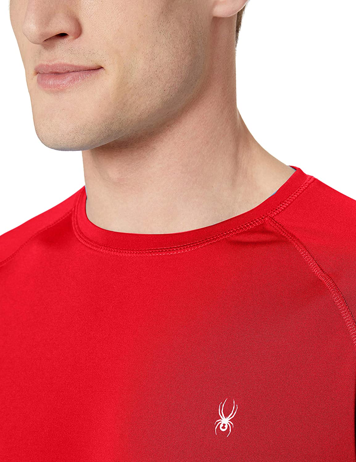 Spyder Men's Hydro Stretch Swim T-Shirt - Quick Dry Short Sleeve Rash Guard Tee