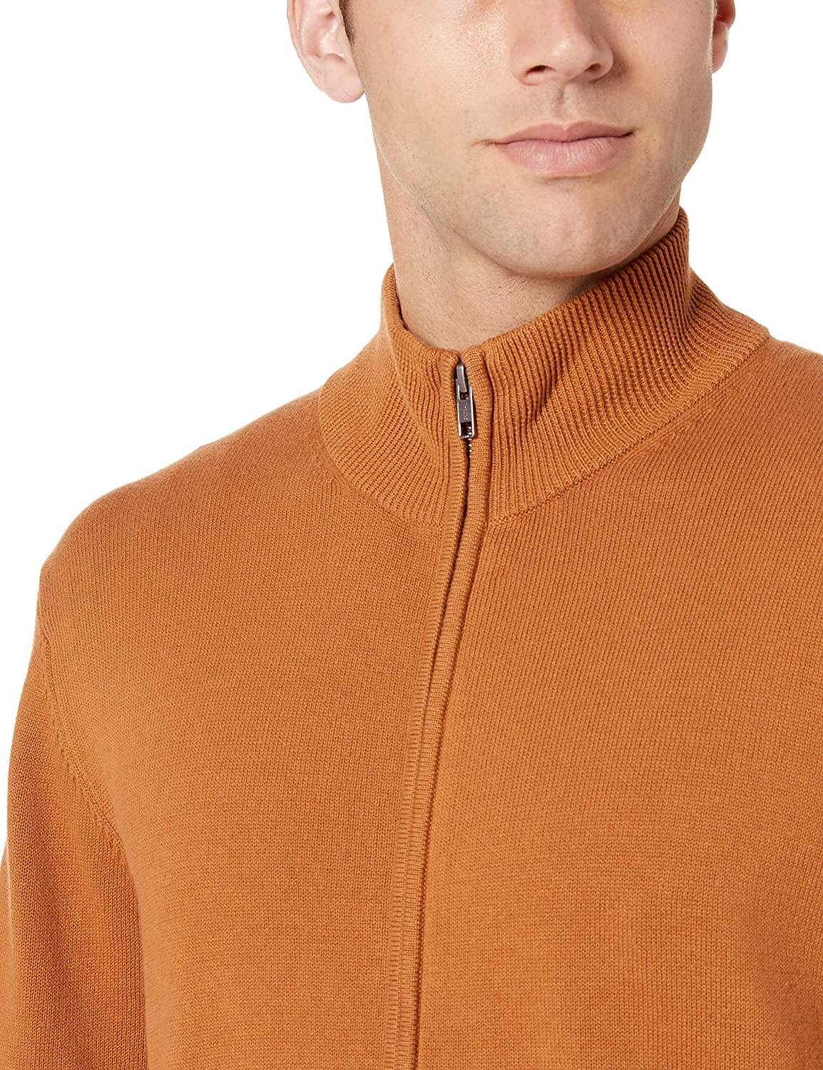 Amazon Essentials Men's Full-Zip Cotton Sweater