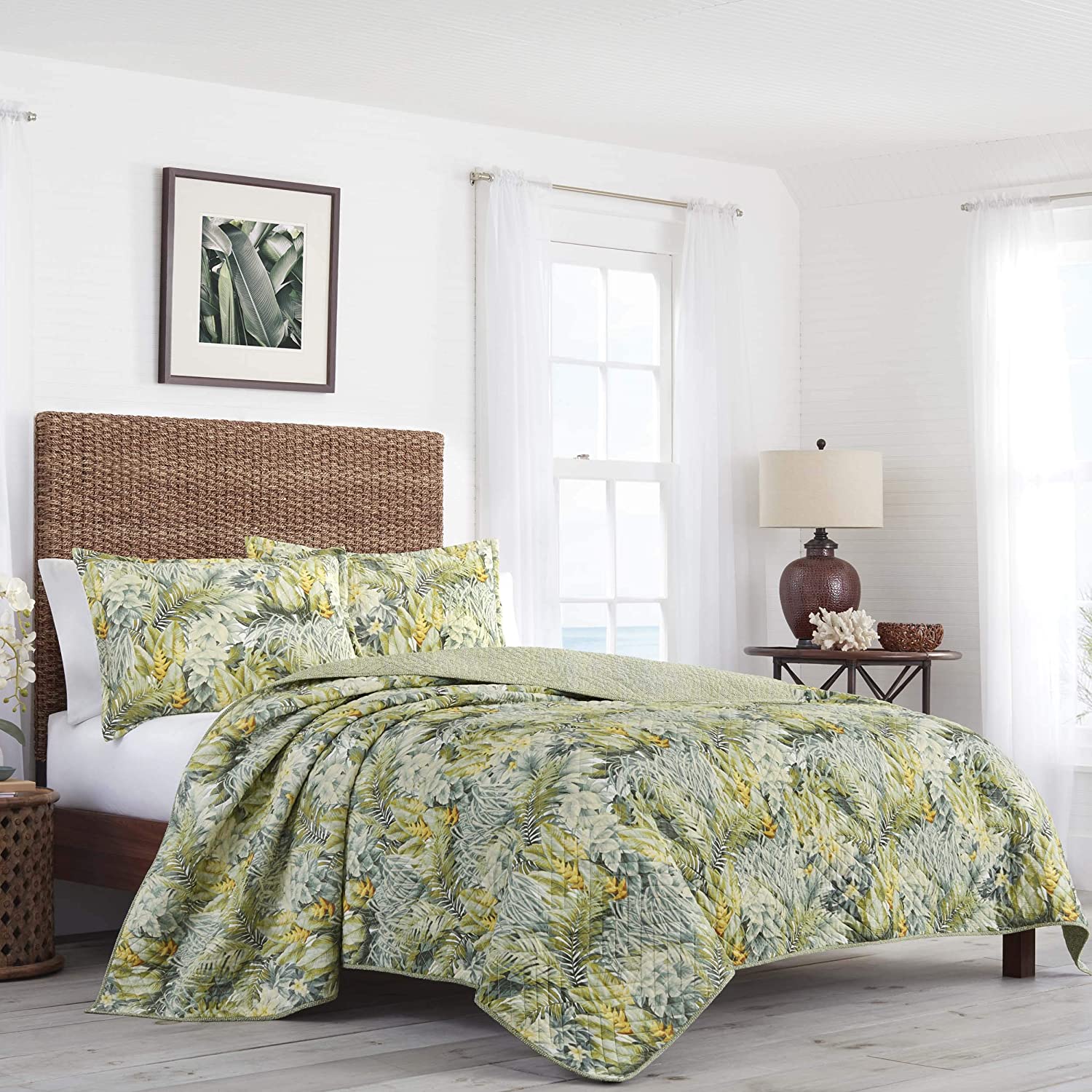 Tommy Bahama Cuba Cabana, Euro Sham, Green