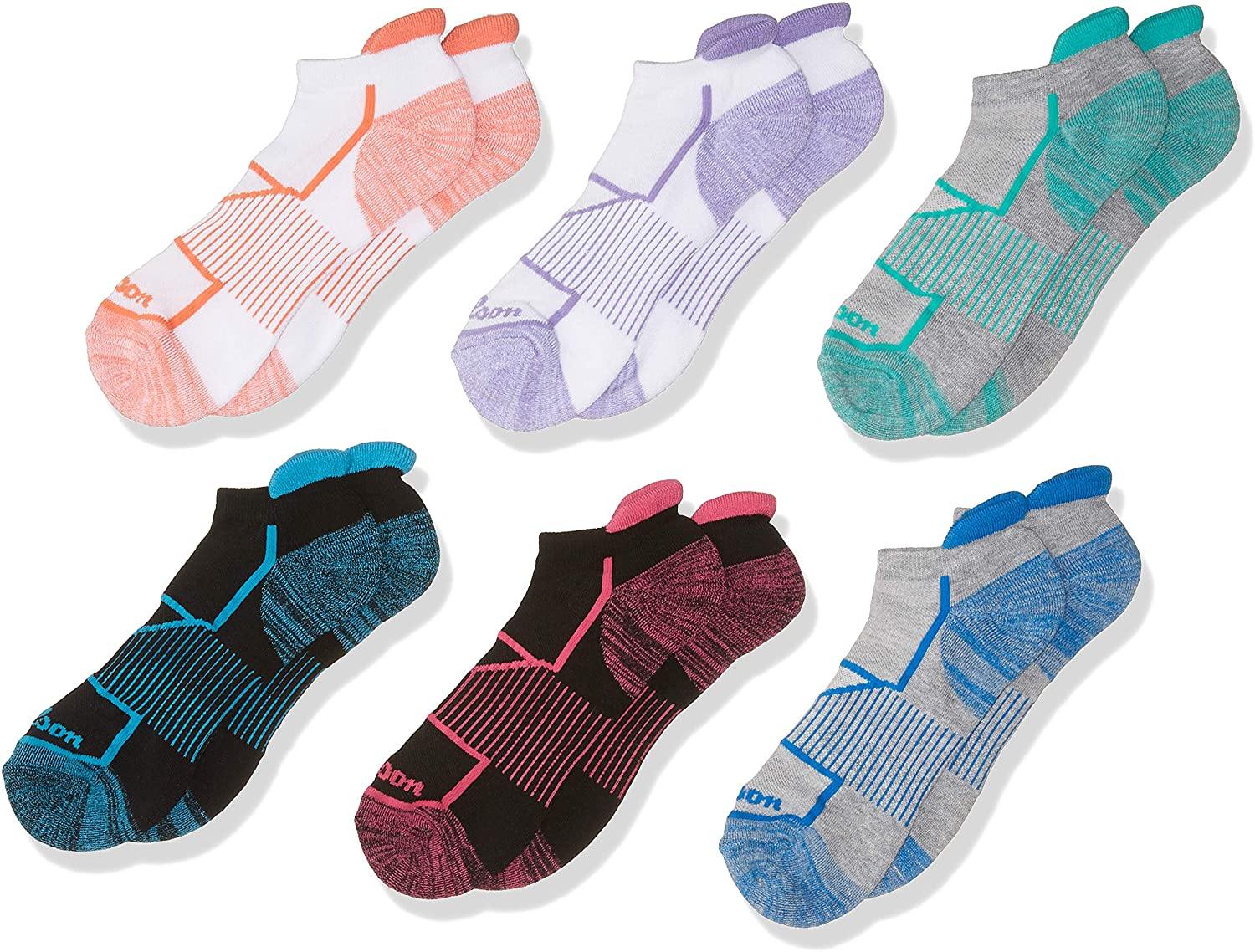 Wilson girls Athletic No Show Socks, 6 Pairs - JOY2ESpree