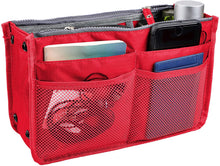 
                        
                          Muat gambar ke penampil Galeri, Vercord Updated Purse Handbag Organizer Insert Liner Bag in Bag 13 Pockets Purple Small
                        
                      