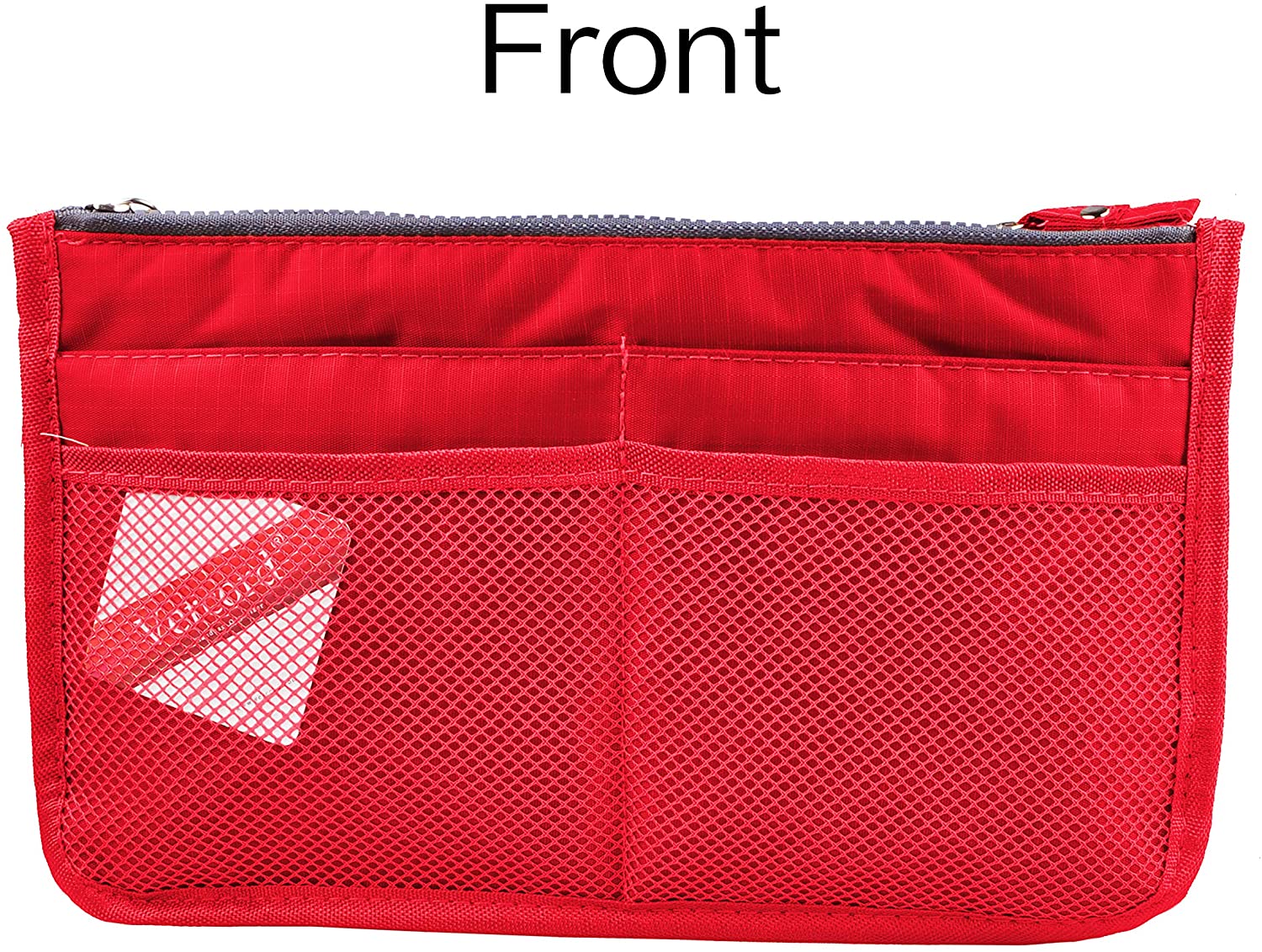 Vercord Updated Purse Handbag Organizer Insert Liner Bag in Bag 13 Pockets Purple Small