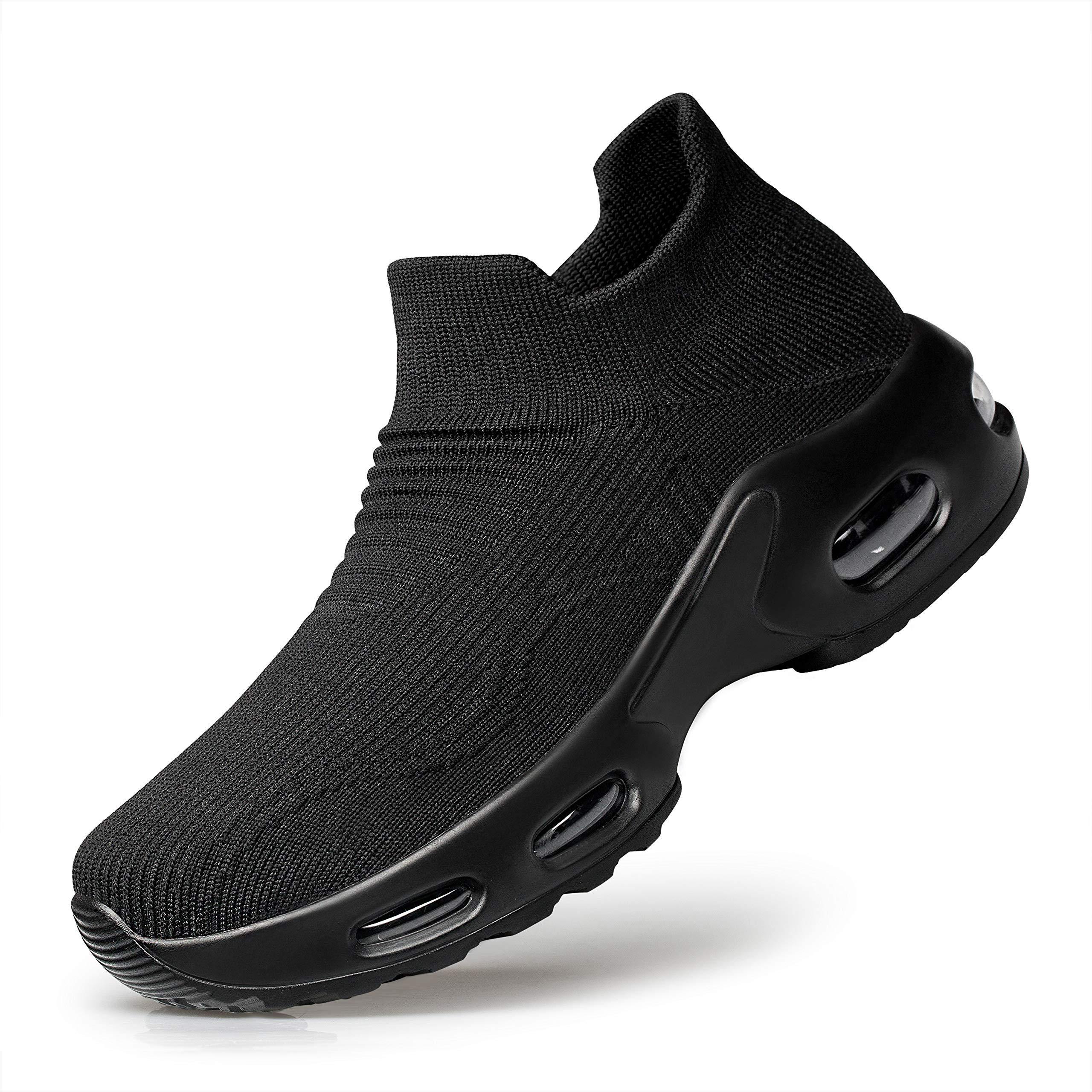 PDBQ Women's Walking Shoes Sock Sneakers Mesh Slip On Air Cushion Nurse Shoes Platform Loafers Breathable Lightweight Comfortable Socks Shoes