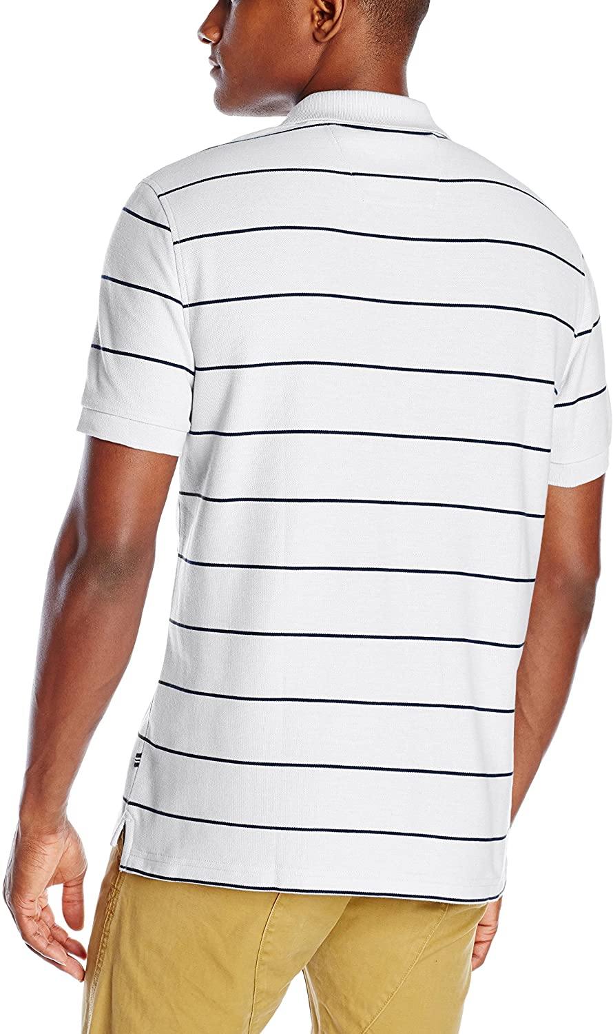 Nautica Men's Classic Short Sleeve Striped Polo T-Shirt - JOY2ESpree
