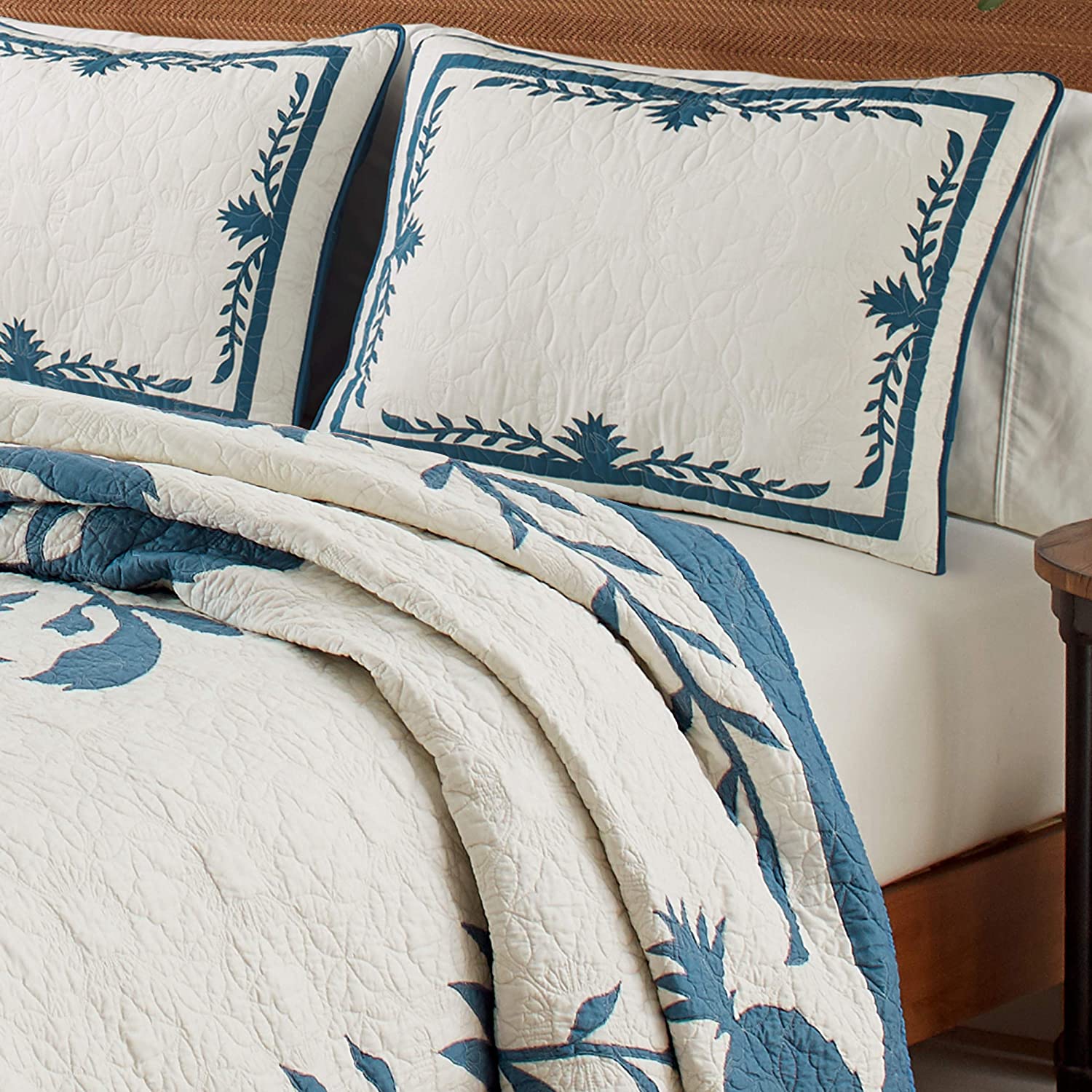 Tommy Bahama Aloha Pineapple Cotton Blue Standard Sham