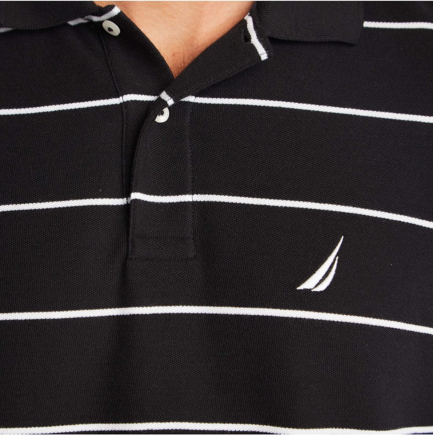 Nautica Men's Classic Short Sleeve Striped Polo T-Shirt - JOY2ESpree