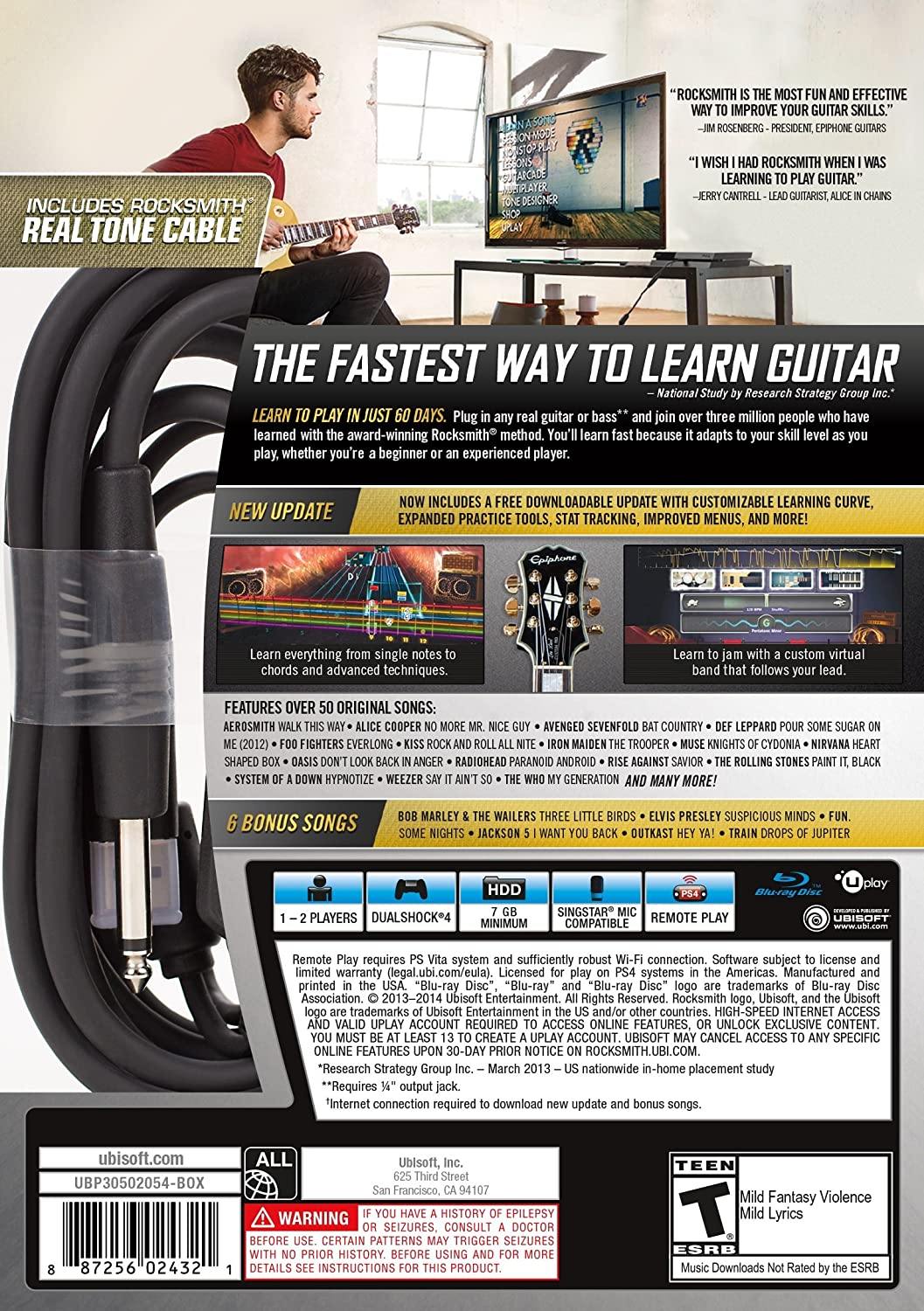 Rocksmith 2014 Edition - PlayStation 4 - JOY2ESpree
