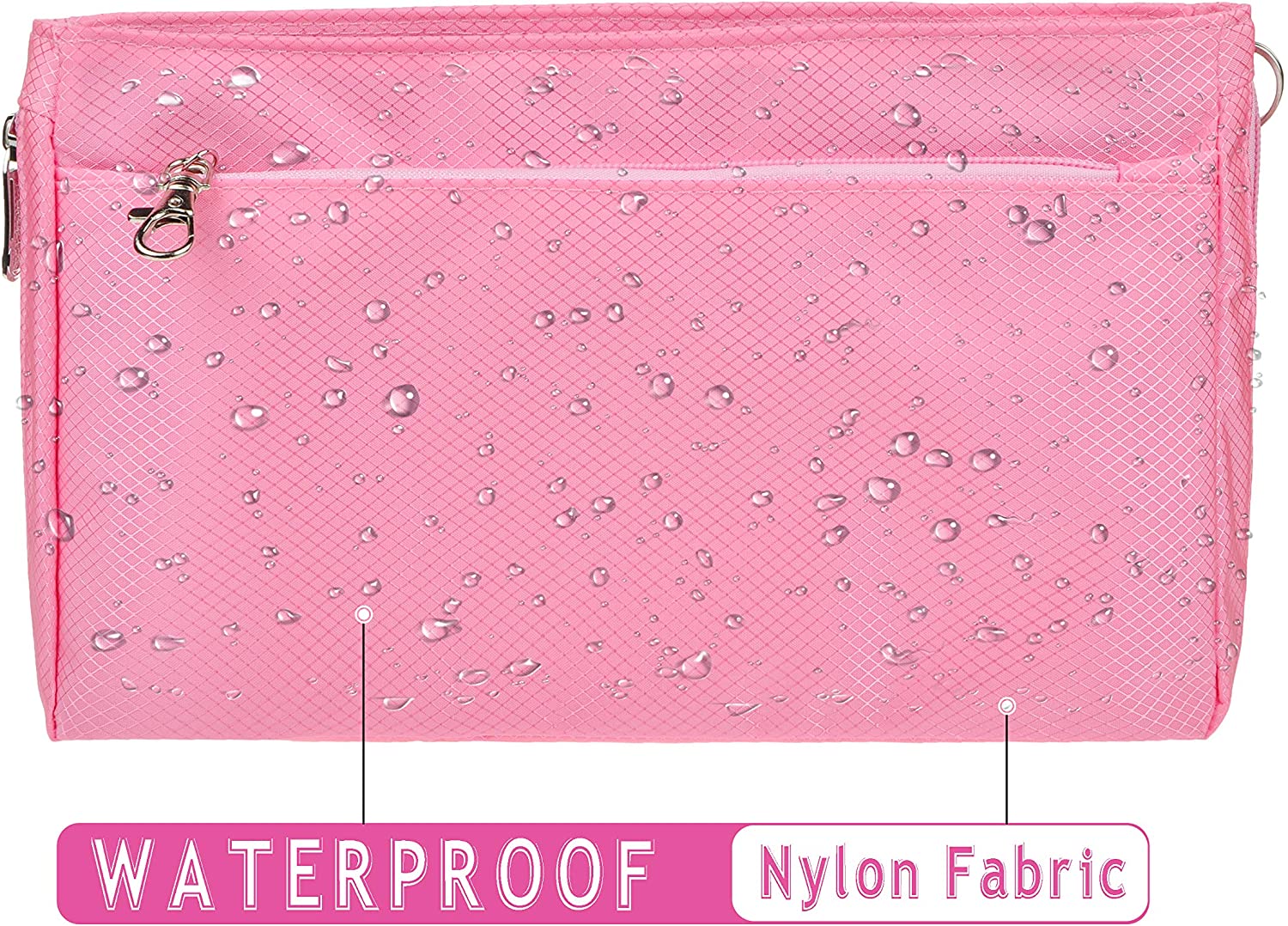 Vercord Expandable Nylon Handbag Purse Organizer Insert Liner Shaper Bag