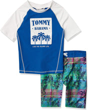 
                        
                          Load image into Gallery viewer, Tommy Bahama Boys' Rashguard and Trunks Swimsuit Set
                        
                      