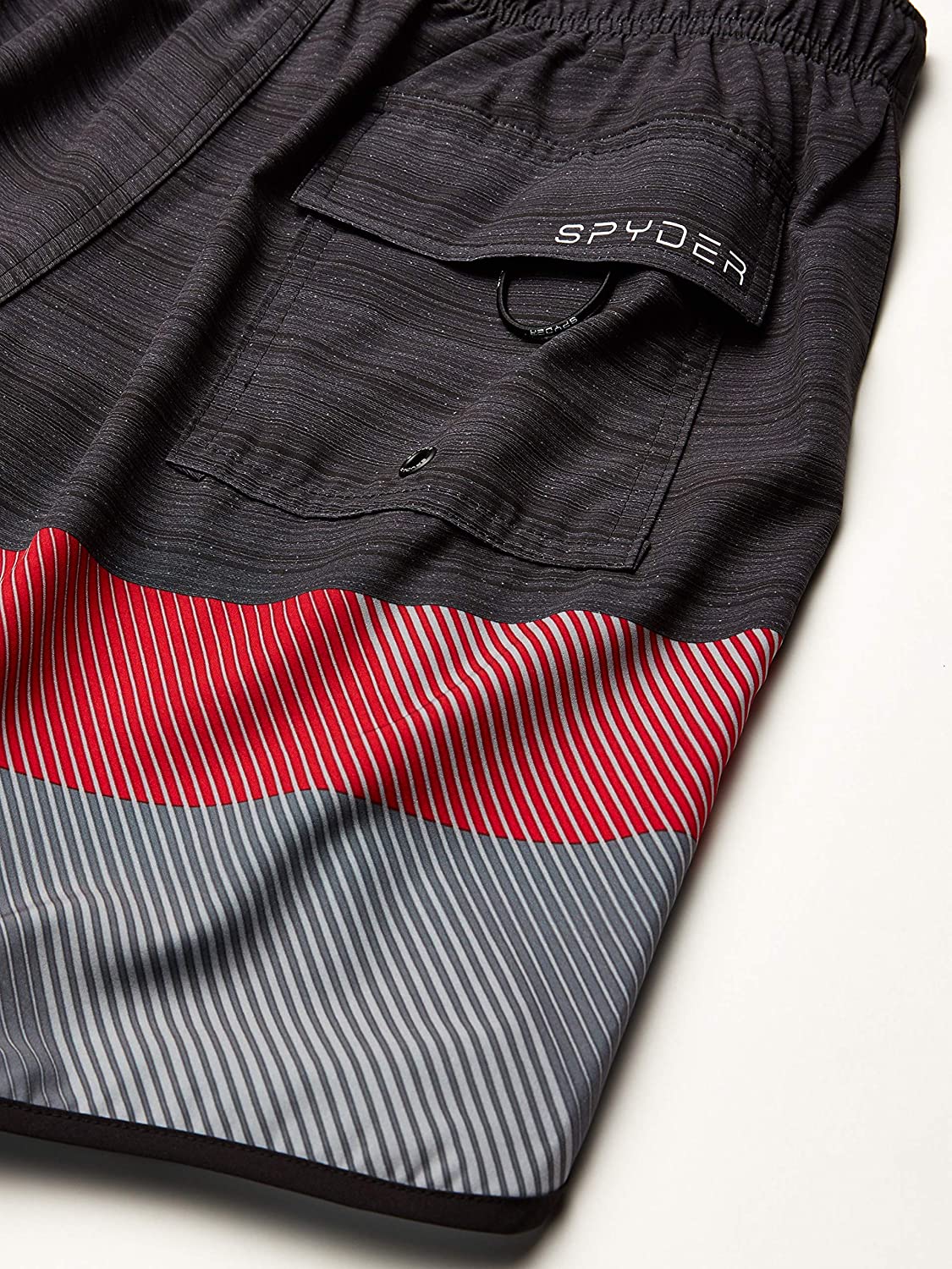 Spyder Men's 7" Textured Colorblock Volley Swim Trunks