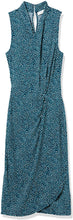 
                        
                          Muat gambar ke penampil Galeri, Amazon Brand - Lark &amp; Ro Women's Sleeveless Crossover Twist Neck Faux Wrap Dress
                        
                      