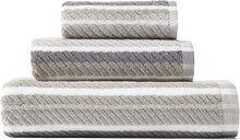 
                        
                          Cargar imagen en el visor de la galería, Tommy Bahama Ocean Bay Stripe Bath Towel Set, 54 x 28, Grey
                        
                      