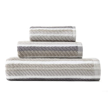 
                        
                          Cargar imagen en el visor de la galería, Tommy Bahama Ocean Bay Stripe Bath Towel Set, 54 x 28, Grey
                        
                      