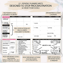 
                        
                          Cargar imagen en el visor de la galería, Law of Attraction Planner - Undated Deluxe Weekly, Monthly Planner
                        
                      