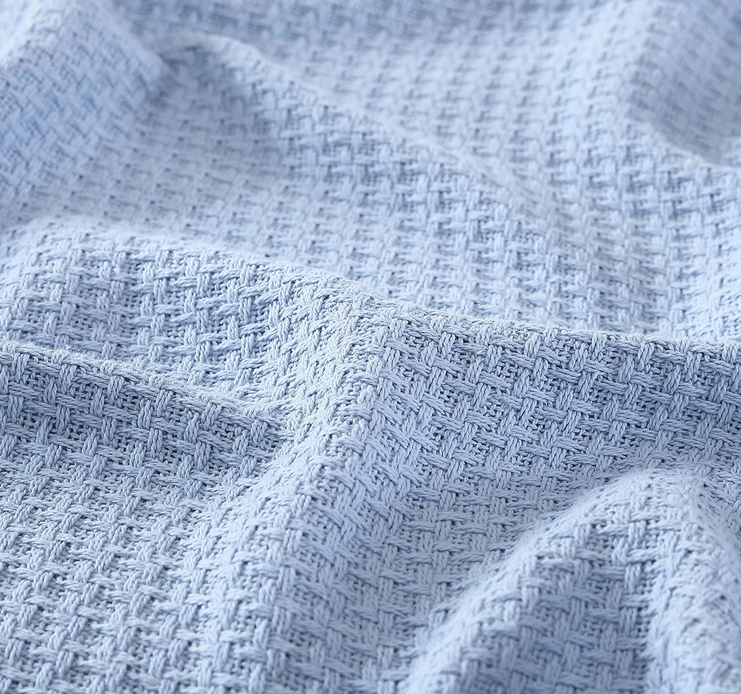 Tommy Bahama Home | Bahama Coast | Blanket-100% Cotton, Hypoallergenic & Ultra-Soft, All Season Bedding, Full/Queen, Blue