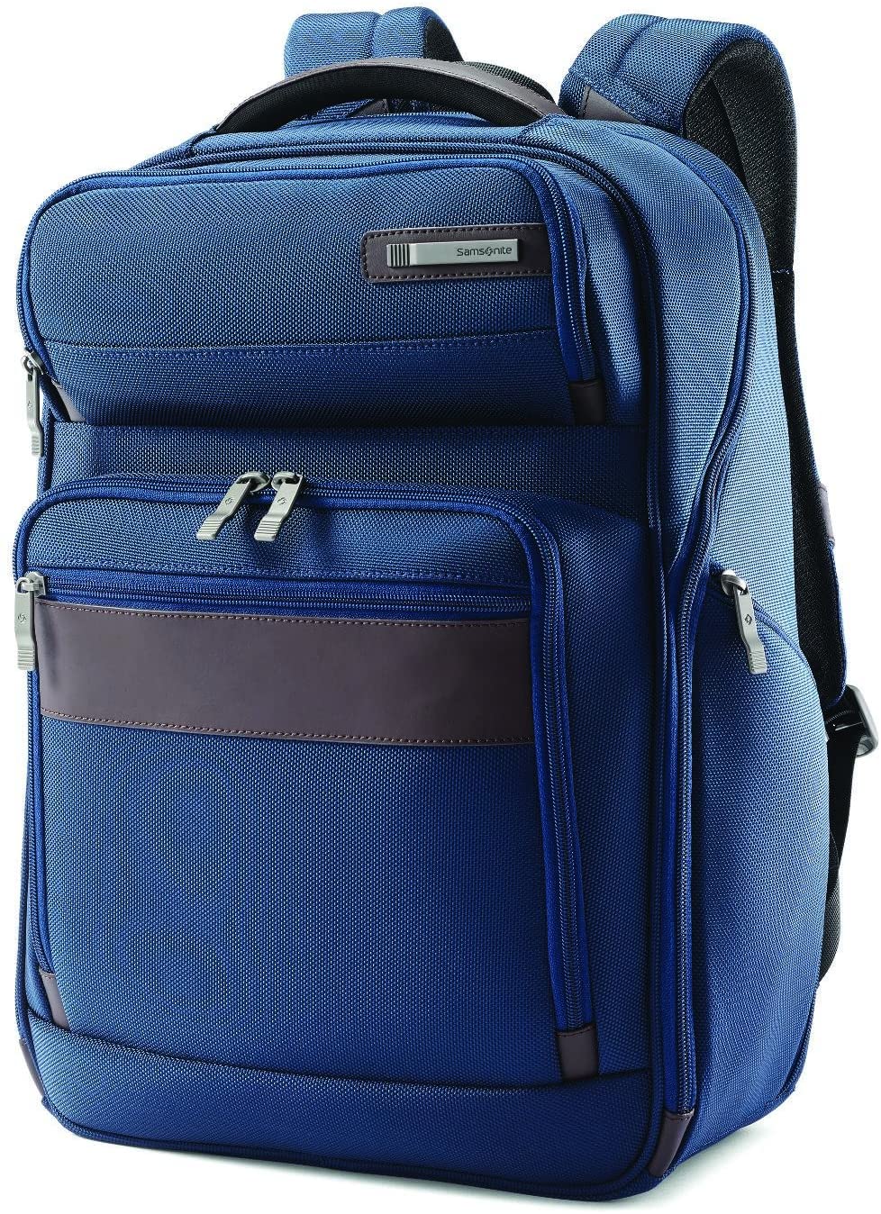 Samsonite Kombi Business Backpack, Black/Brown, 17.5 x 12 x 7-Inch
