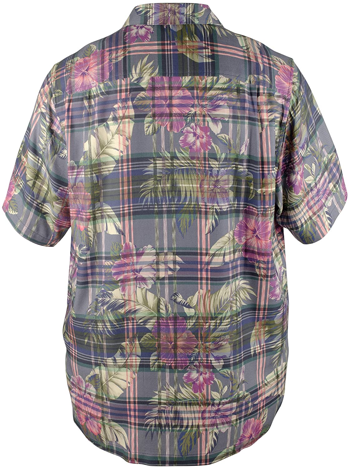 Tommy Bahama Huladays Plaid Silk Camp Shirt