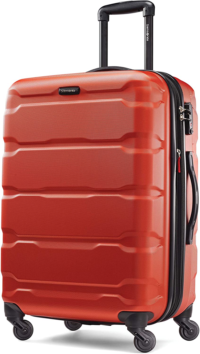 Samsonite Omni PC Hardside Expandable Luggage with Spinner Wheels, Black, Carry-On 20-Inch