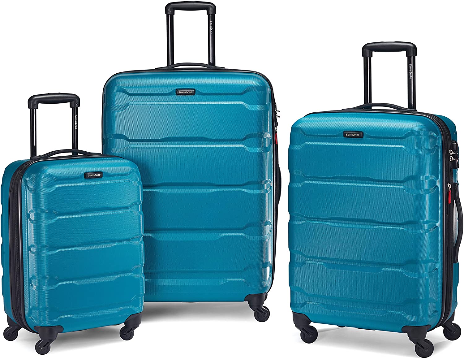 Samsonite Omni PC Hardside Expandable Luggage with Spinner Wheels, Black, Carry-On 20-Inch