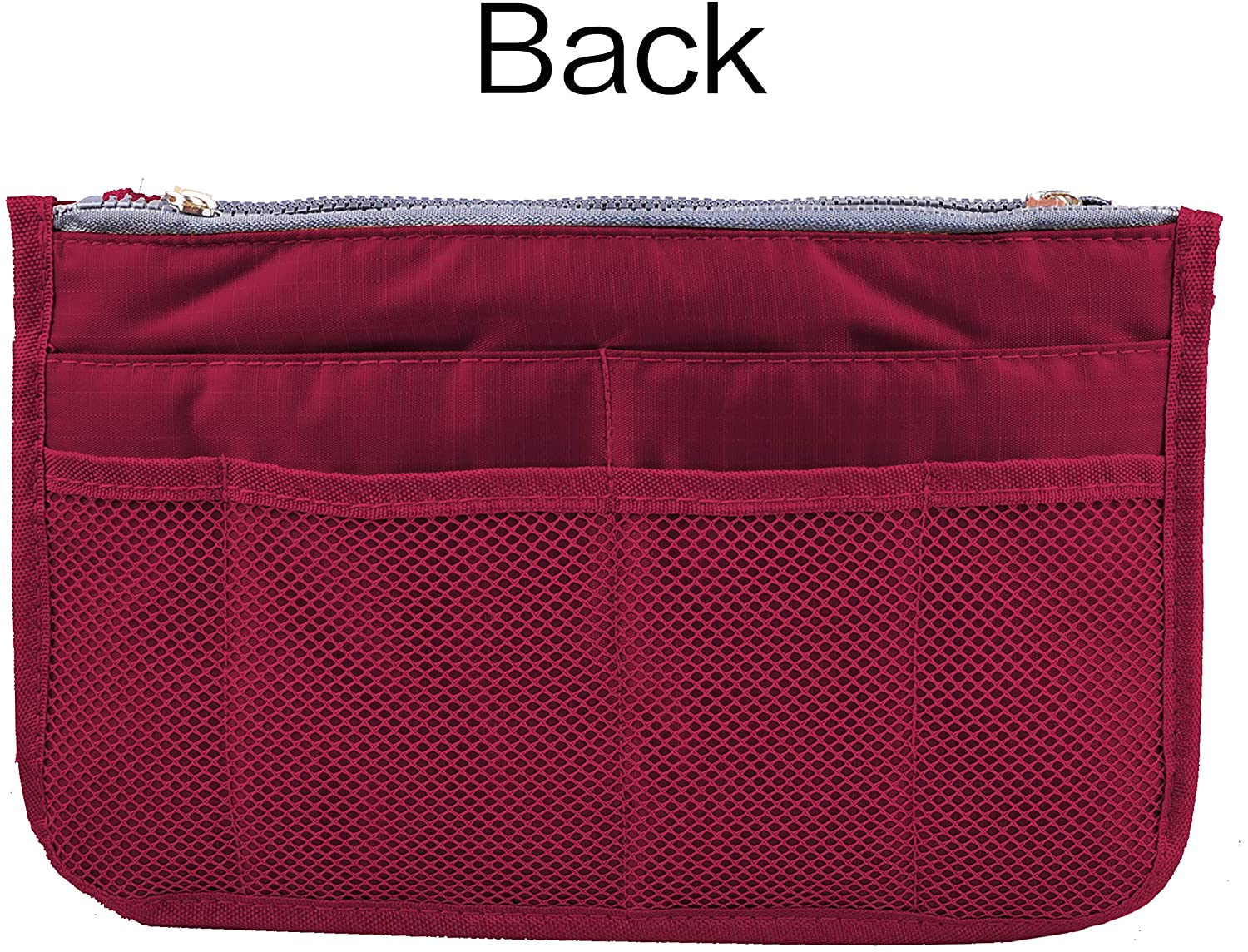 Vercord Updated Purse Handbag Organizer Insert Liner Bag in Bag 13 Pockets Purple Small