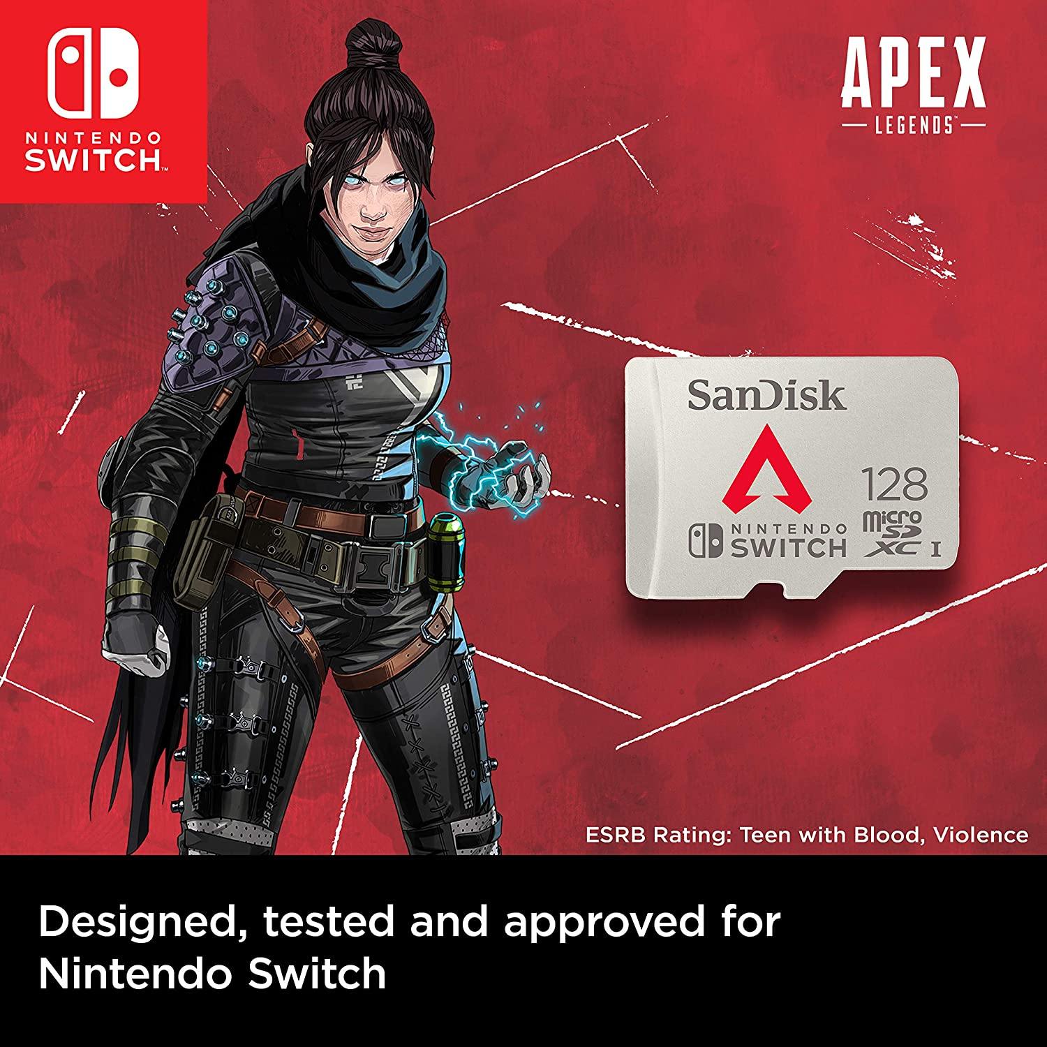 SanDisk 256GB microSDXC Card, Licensed for Nintendo Switch - SDSQXAO-256G-GNCZN - JOY2ESpree