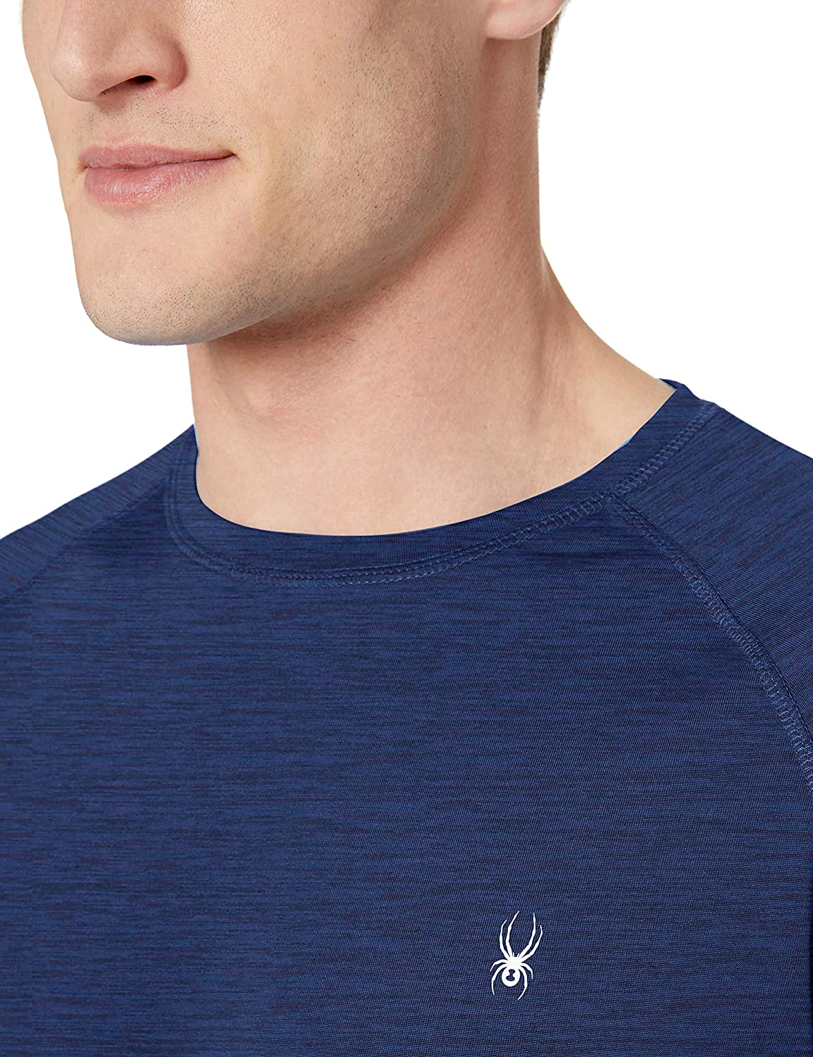 Spyder Men's Hydro Stretch Swim T-Shirt - Quick Dry Short Sleeve Rash Guard Tee
