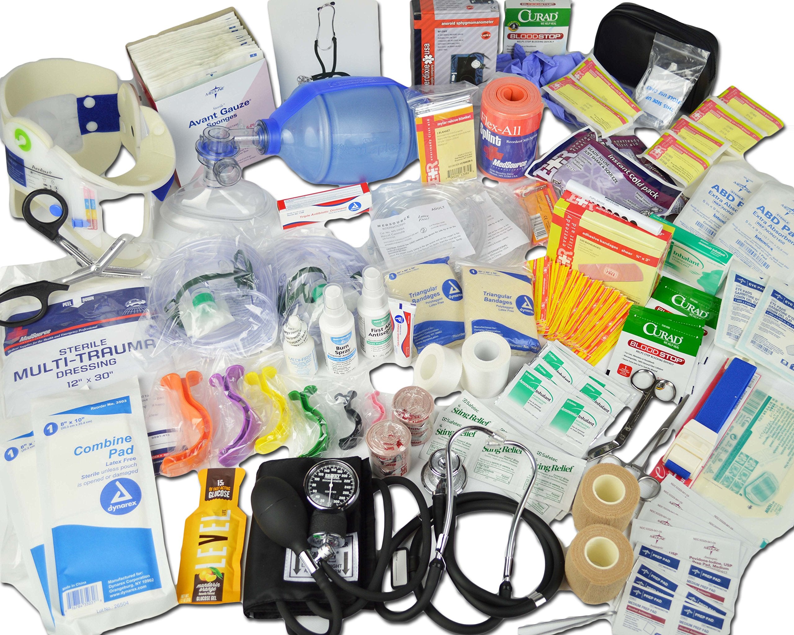 Lightning X Deluxe Stocked Medical EMS First Aid Responder Trauma EMT Fill Kit C