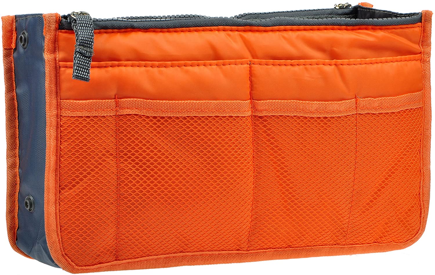 Vercord Purse Organizer Insert for Handbags Bag Organizers Inside Tote Pocketbook Women Nurse Nylon 13 Pockets Black Medium