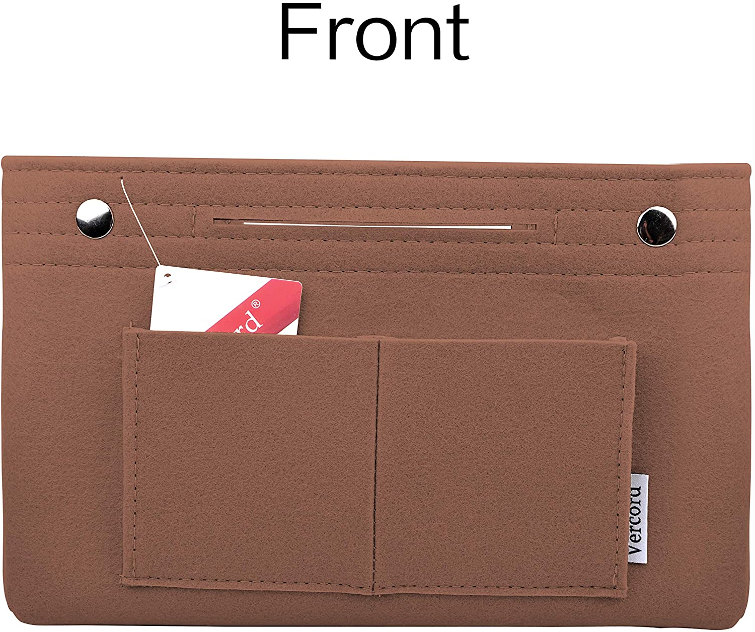 Vercord Felt Tote Handbag Purse Pocketbook Organizer Insert Divider Shaper Bag in Bag