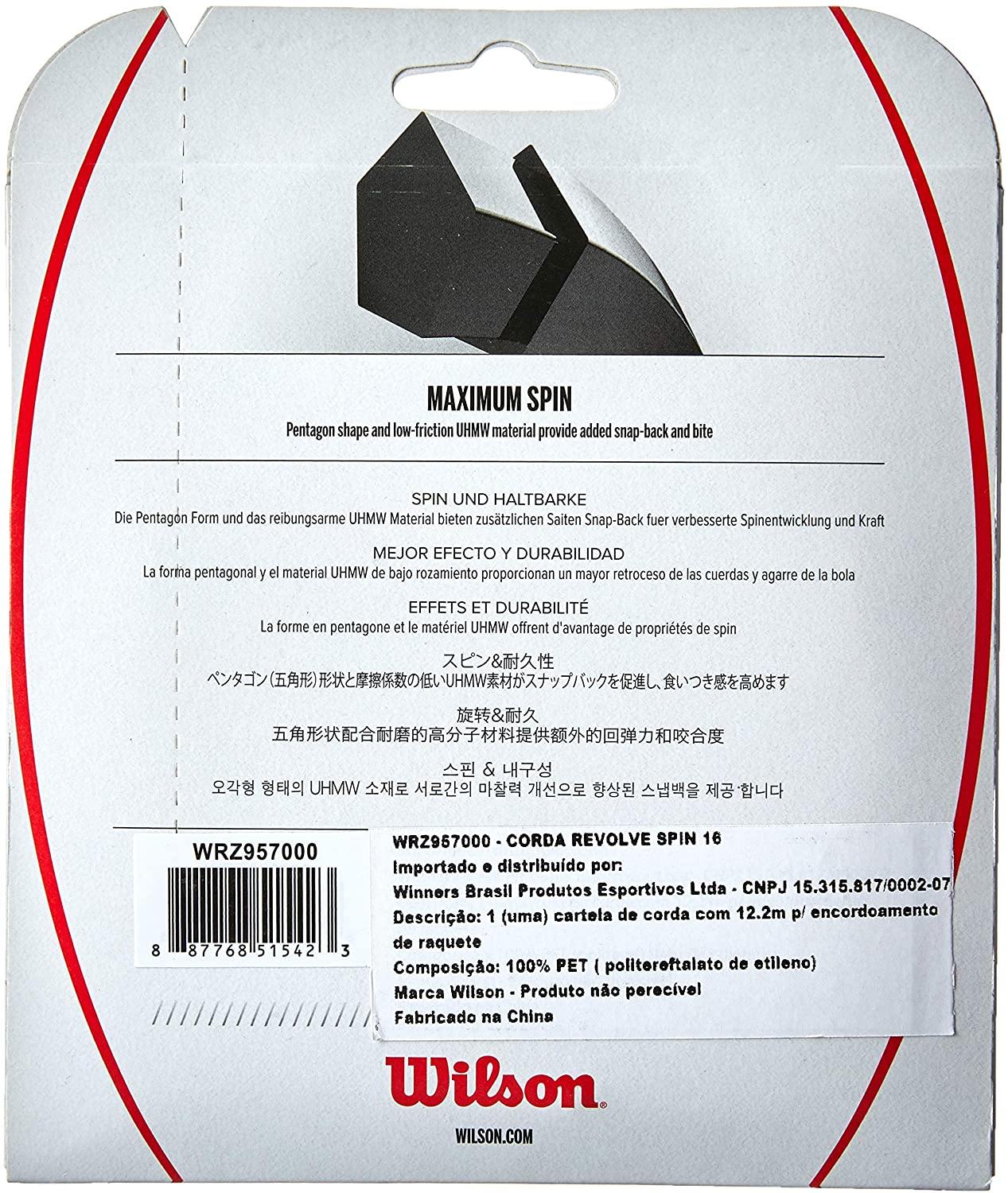 Wilson Revole Spin Tennis String Set - JOY2ESpree