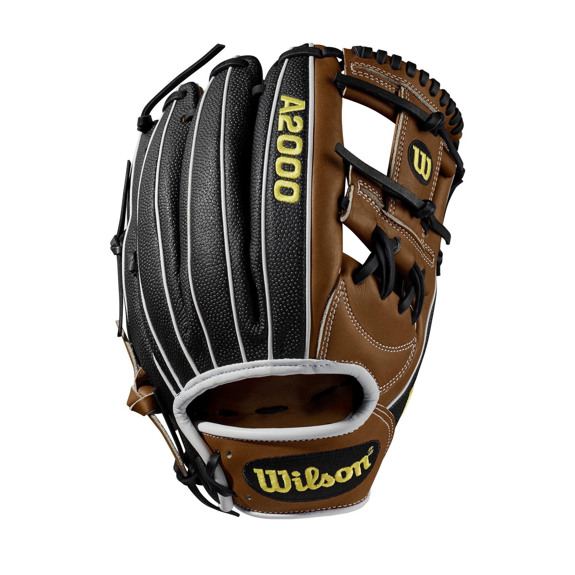 Wilson A2000 11.75-Inch SuperSkin Baseball Glove, Saddle Tan/White/Black, Left (Right Hand Throw) - JOY2ESpree