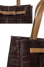 
                        
                          Load image into Gallery viewer, Antonio Valeria Emma Croco Print Leather Tote Bag For Women - JOY2ESpree
                        
                      