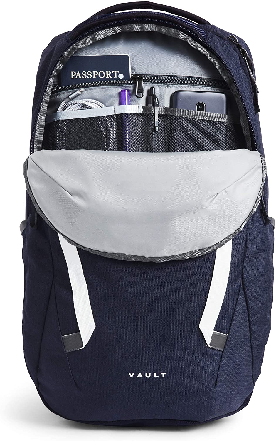 The North Face Vault Backpack, Moab Khaki/Asphalt Grey, One Size