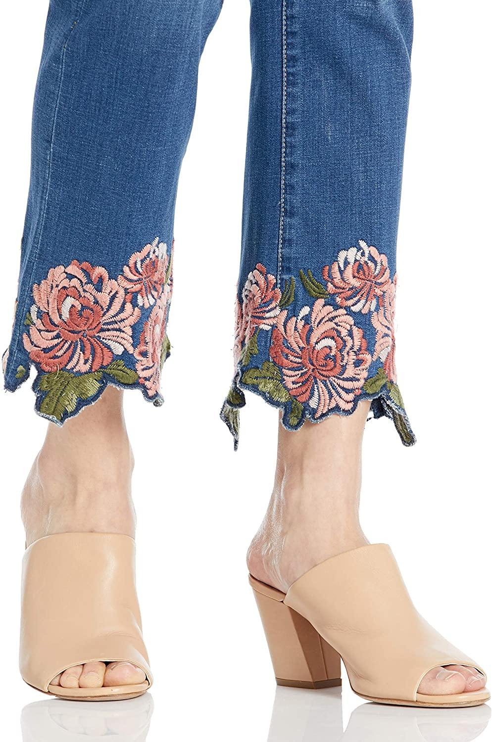 Jag Jeans Women's Ellis Cropped Boot Jean W/Embroidery