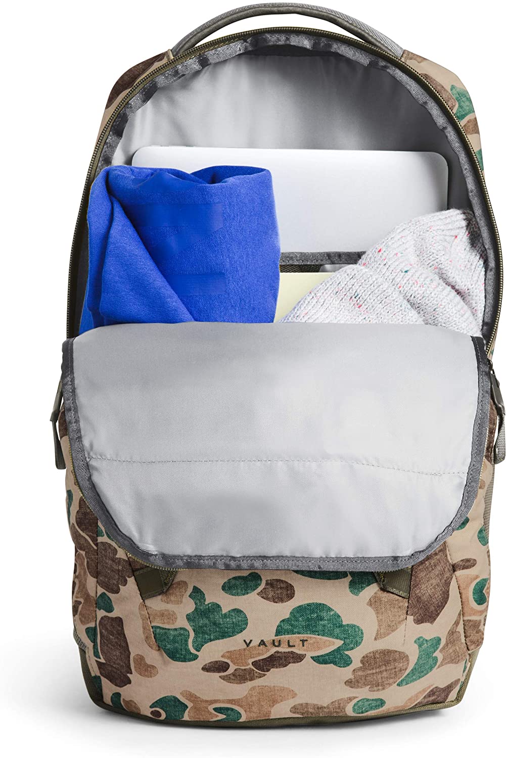 The North Face Vault Backpack, Moab Khaki/Asphalt Grey, One Size