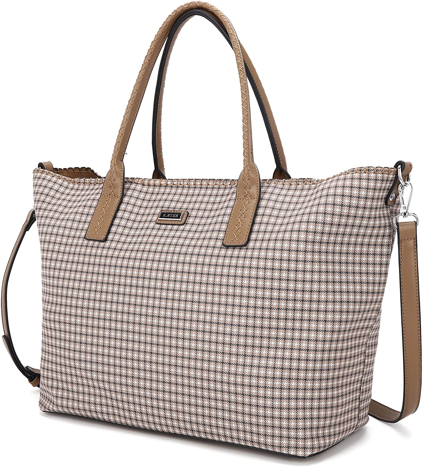 K.EYRE Women's Soft Faux Leather Tote Bag Purse Handbags Wallet Tote Shoulder Bag Purse Large Capacity