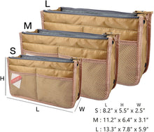 
                        
                          Muat gambar ke penampil Galeri, Vercord Updated Purse Handbag Organizer Insert Liner Bag in Bag 13 Pockets Purple Small
                        
                      