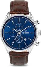 
                        
                          將圖片載入圖庫檢視器 Vincero Luxury Men's Chrono S Wrist Watch - Top Grain Italian Leather Watch Band - 43mm Chronograph Watch - Japanese Quartz Movement…
                        
                      
