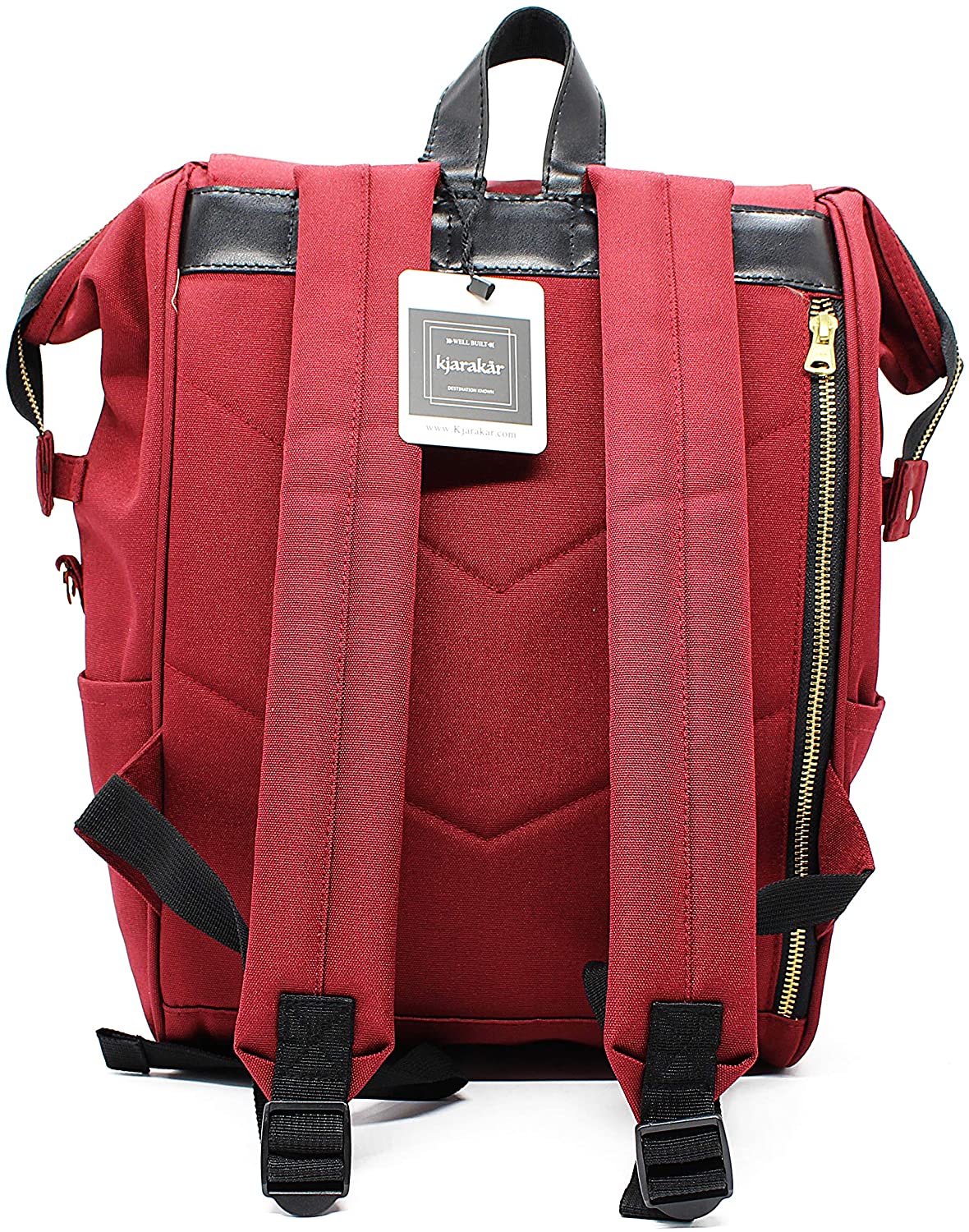 KJARAKÄR Backpack | Classic & Premium Styles | Metal Zippers | Leather Accessories | Gym, Work, School, Diaper Bag
