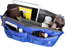 
                        
                          Load image into Gallery viewer, Vercord Purse Organizer Insert for Handbags Bag Organizers Inside Tote Pocketbook Women Nurse Nylon 13 Pockets Black Medium
                        
                      