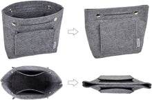 
                        
                          画像をギャラリービューアに読み込む, Vercord Felt Tote Handbag Purse Pocketbook Organizer Insert Divider Shaper Bag in Bag
                        
                      