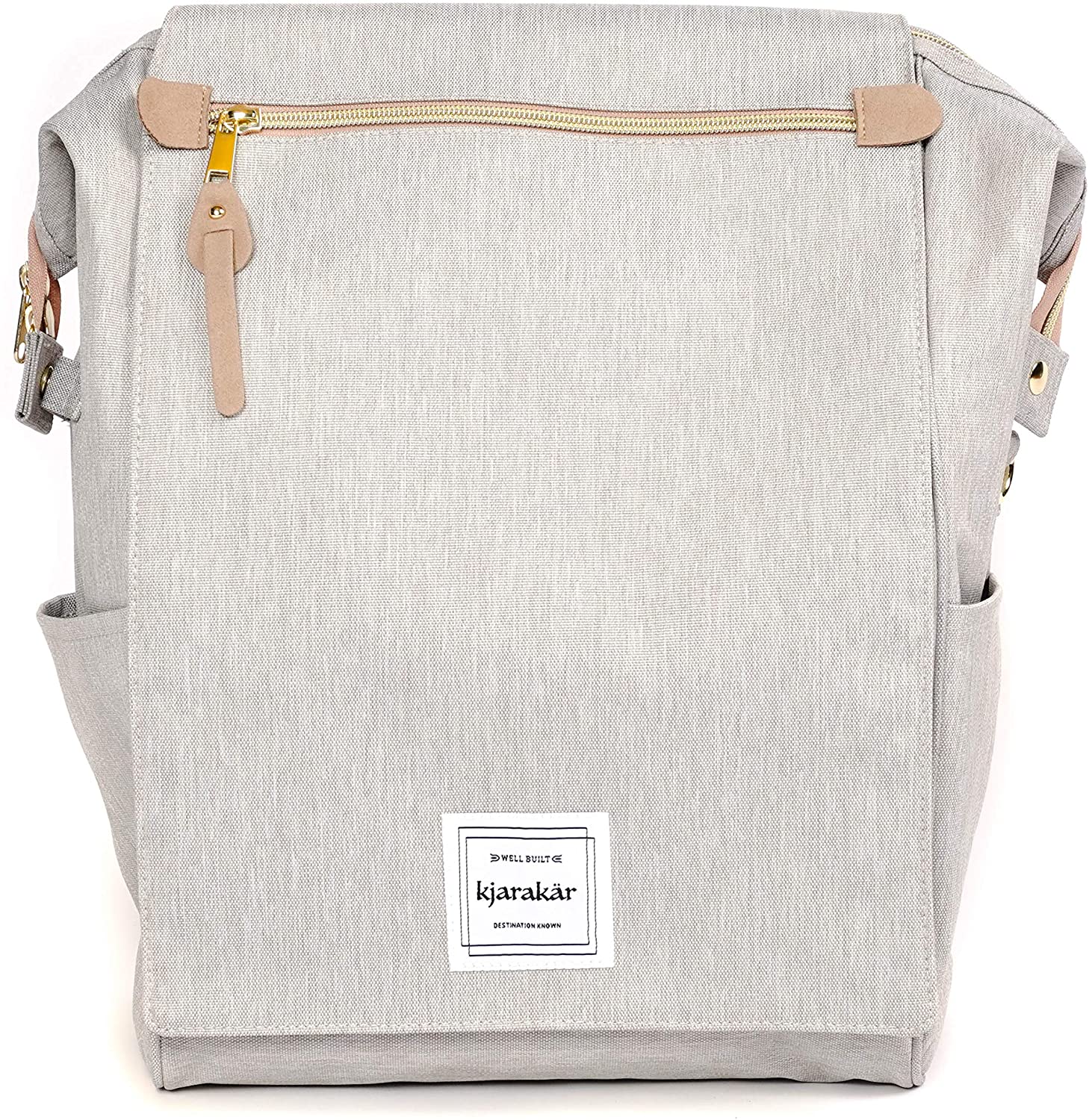 KJARAKÄR Backpack | Classic & Premium Styles | Metal Zippers | Leather Accessories | Gym, Work, School, Diaper Bag