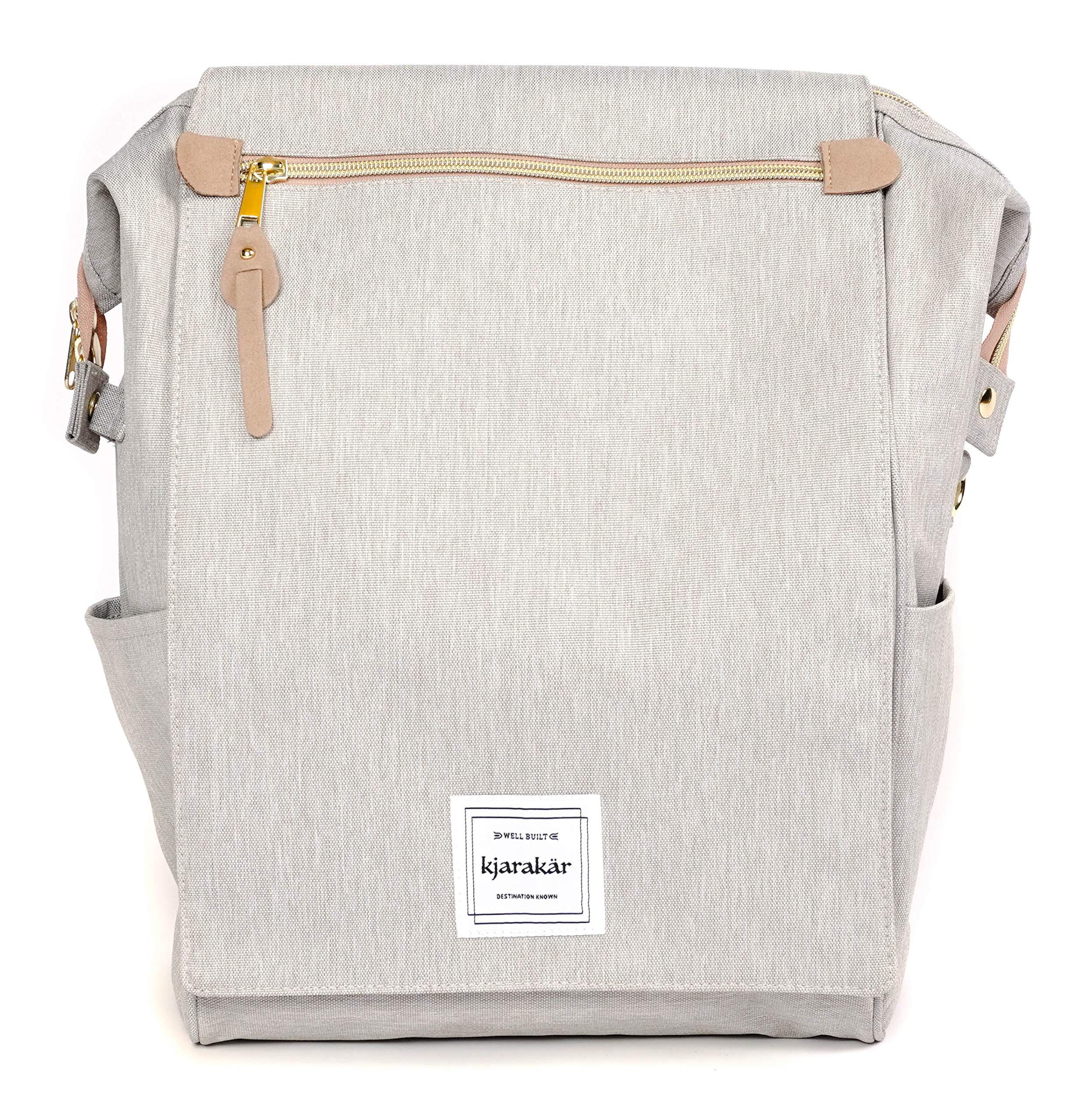 KJARAKÄR Backpack | Classic & Premium Styles | Metal Zippers | Leather Accessories | Gym, Work, School, Diaper Bag - JOY2ESpree