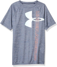 
                        
                          Load image into Gallery viewer, Under Armour Boys' Tech Split Logo Hybrid T-Shirt - JOY2ESpree
                        
                      