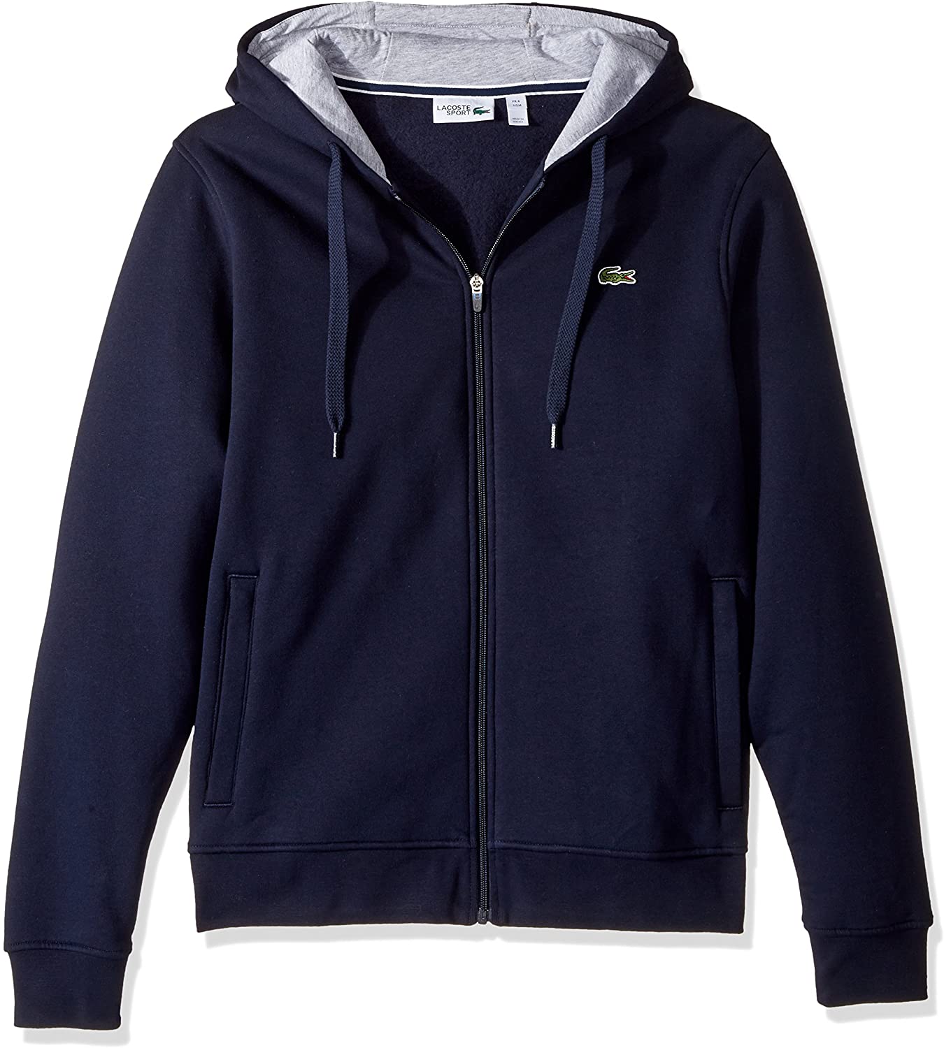 Lacoste Mens Sport Long Sleeve Fleece Full Zip Hoodie Sweatshirt