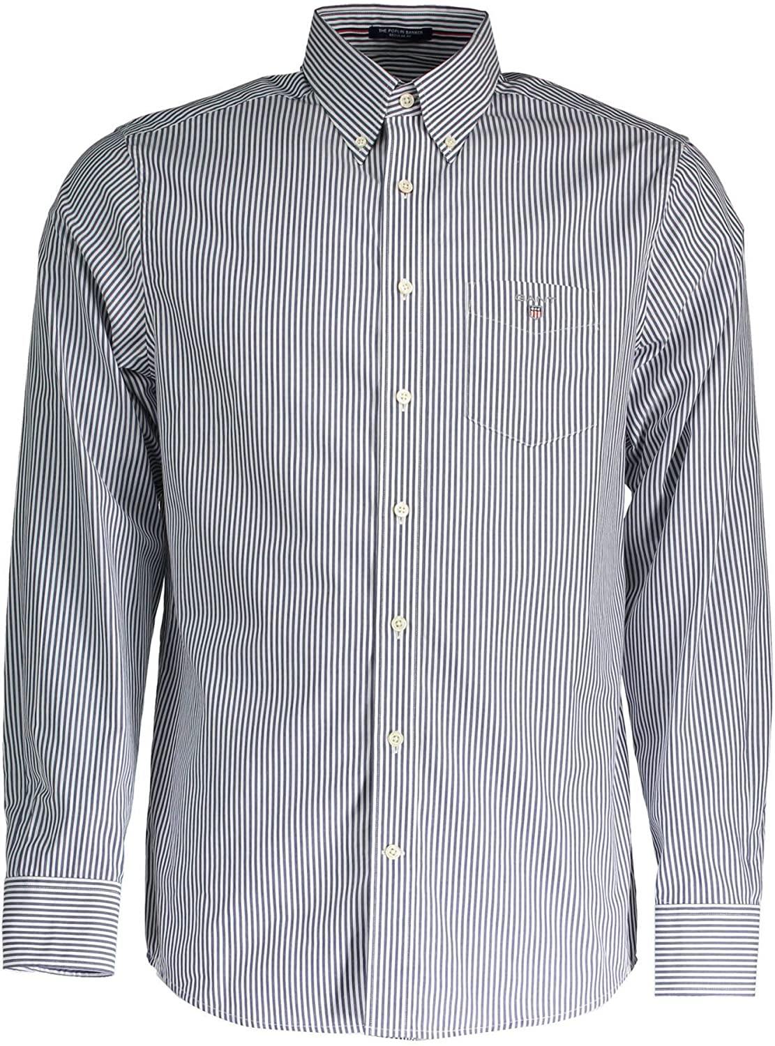 GANT Men's Classic Broadcloth Banker Stripe Shirt - JOY2ESpree
